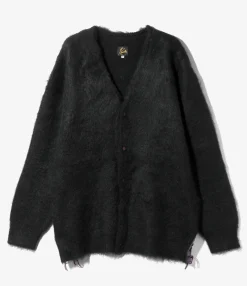 EP Mohair Cardigan - Black - Solid