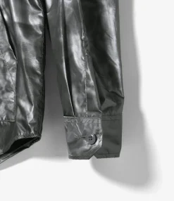 Explorer Shirt Jacket - Silver Nylon Shadow Print