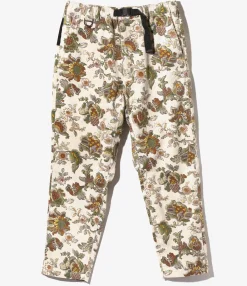 EZ Pant - Beige - 8W Corduroy / Botanical Printed