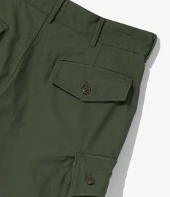 FA Short - Nepenthes Special - Olive Cotton Reverse Sateen