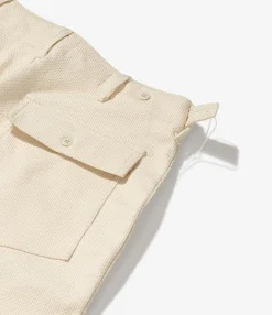 Fatigue Pant - Natural Cotton Heavy Basketweave