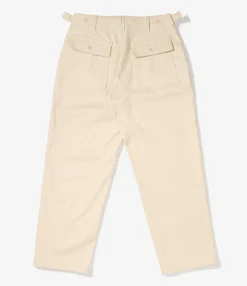 Fatigue Pant - Natural Cotton Heavy Basketweave
