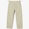 Fatigue Pant - Navy/Natural Cotton Seersucker