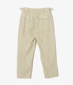 Fatigue Pant - Navy/Natural Cotton Seersucker