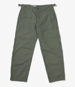 Fatigue Pant - Olive Cotton Reverse Sateen