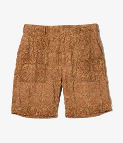 Fatigue Short - Khaki Floral Corduroy
