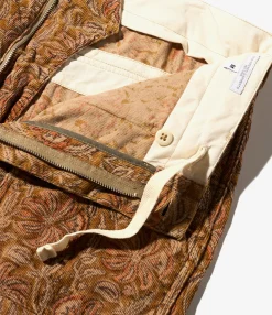 Fatigue Short - Khaki Floral Corduroy