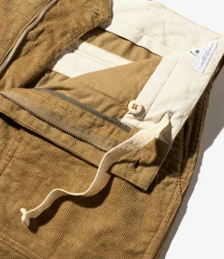 Fatigue Short - Khaki 14W Corduroy