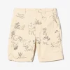Fatigue Short - Natural Animal Print 6.5oz Flat Twill