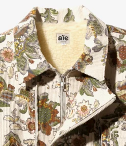 FAZ Jacket - Beige - 8W Corduroy / Botanical Printed