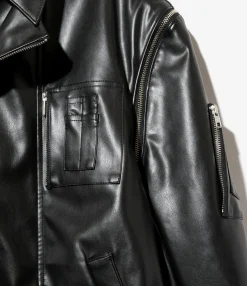 FAZ Jacket - Black - Synthetic Leather