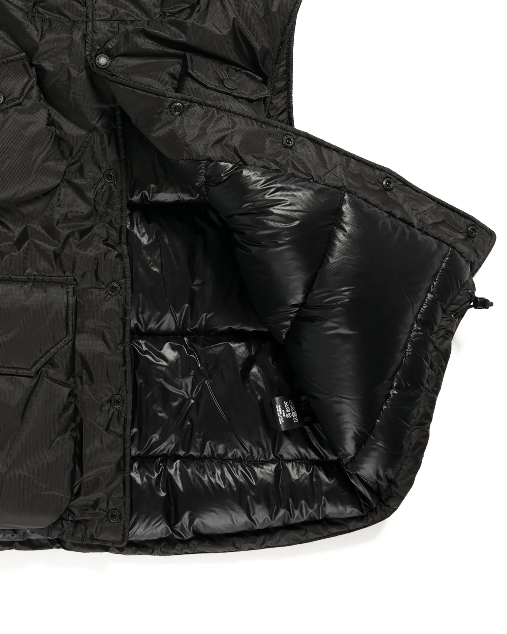 Field Down Vest - Black - Aurora Light