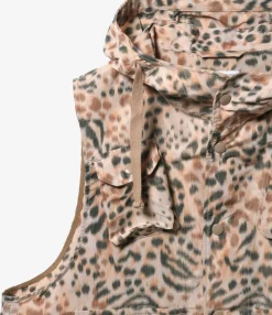 Field Vest - Brown Polyester Leopard Print