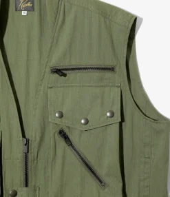 Field Vest - Olive - C/N Oxford Cloth