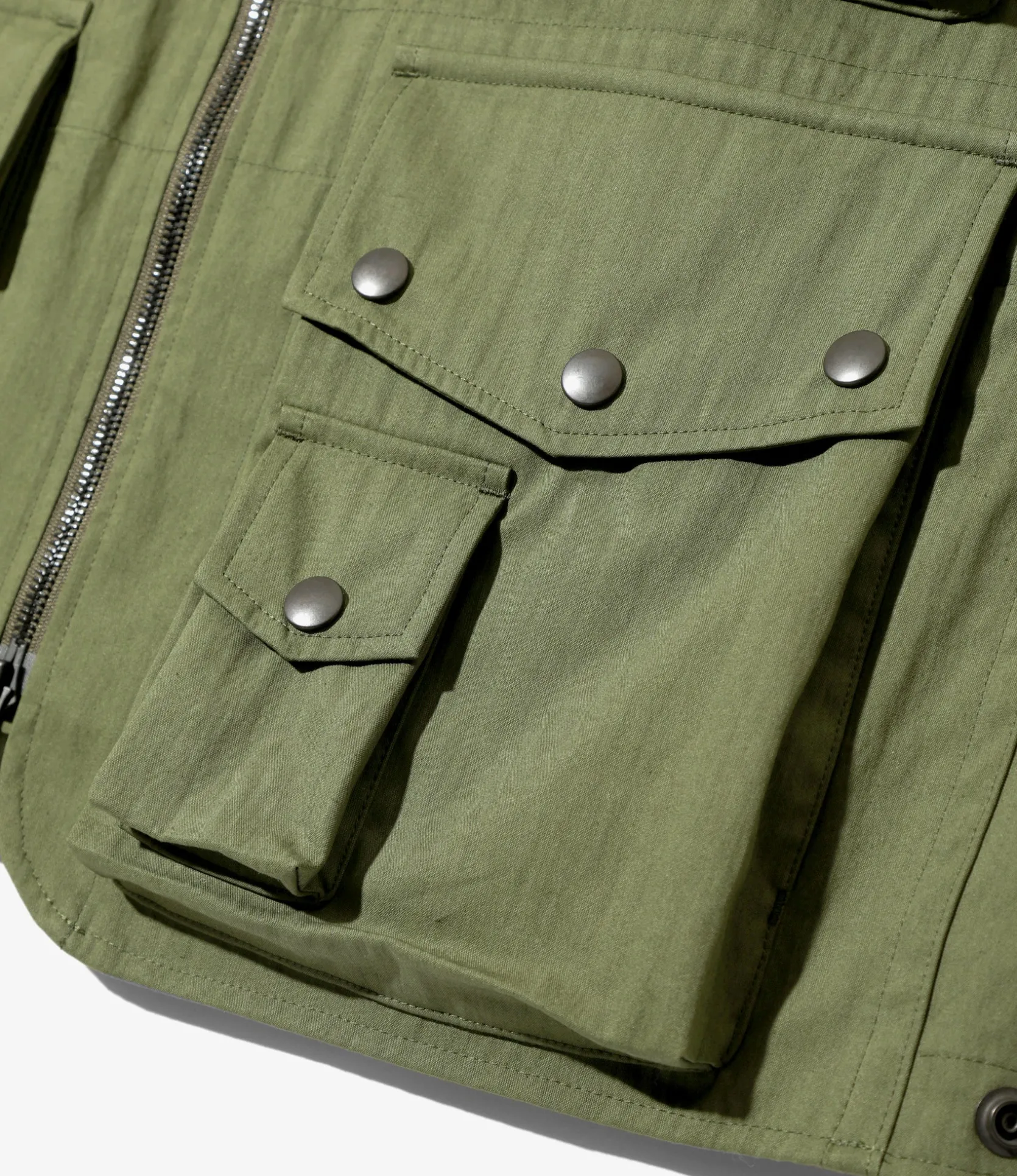 Field Vest - Olive - C/N Oxford Cloth