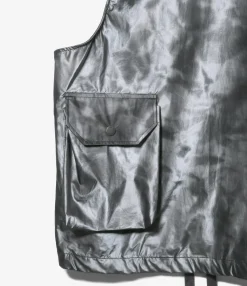 Field Vest - Silver Nylon Shadow Print