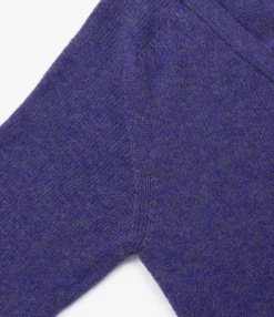 Fisherman Shetland Cardigan - Violet