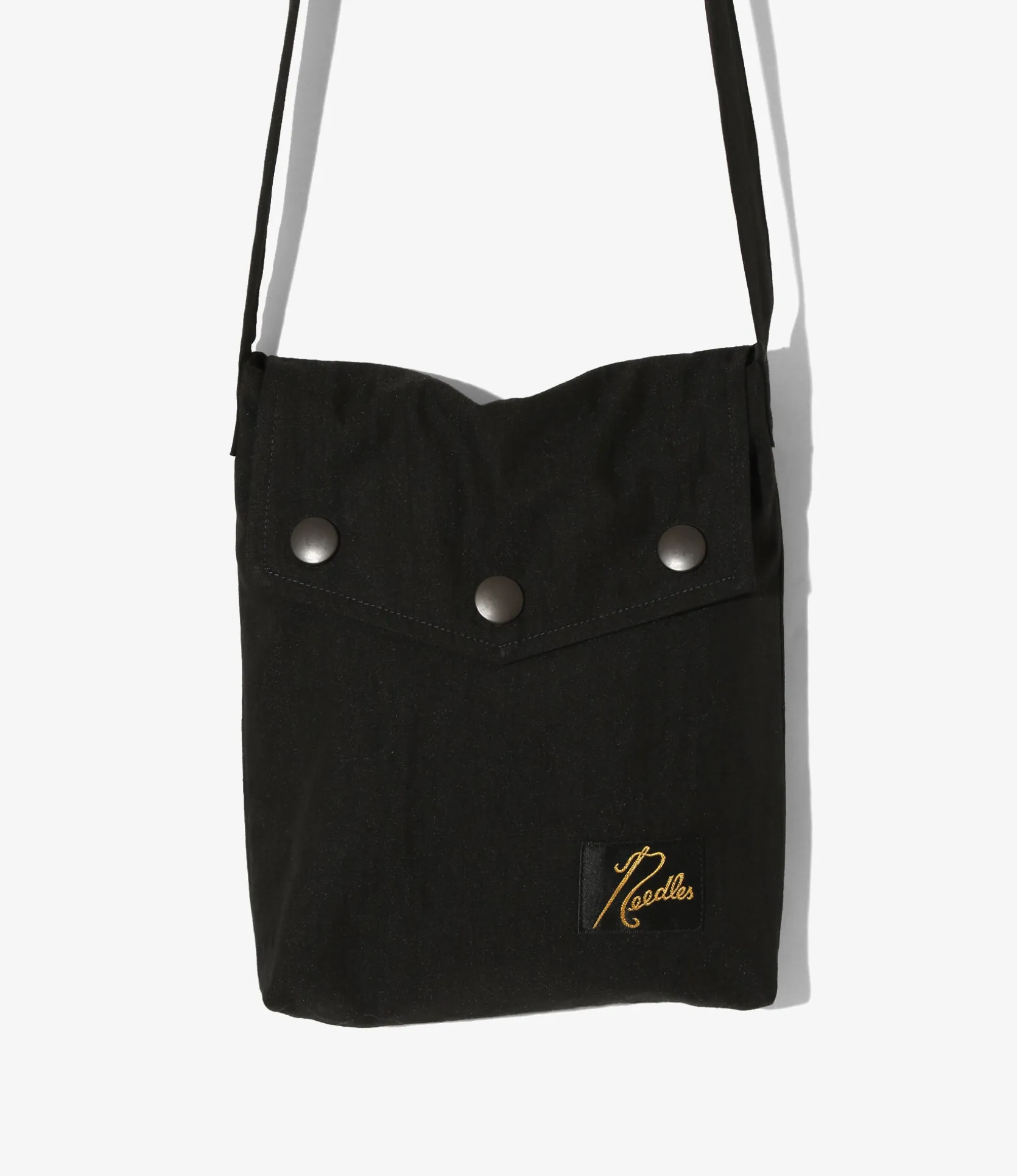 Flapped Bag - Black - C/N Oxford