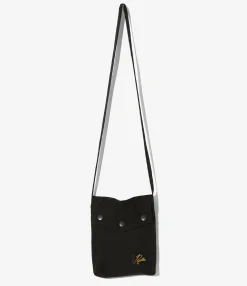 Flapped Bag - Black - C/N Oxford