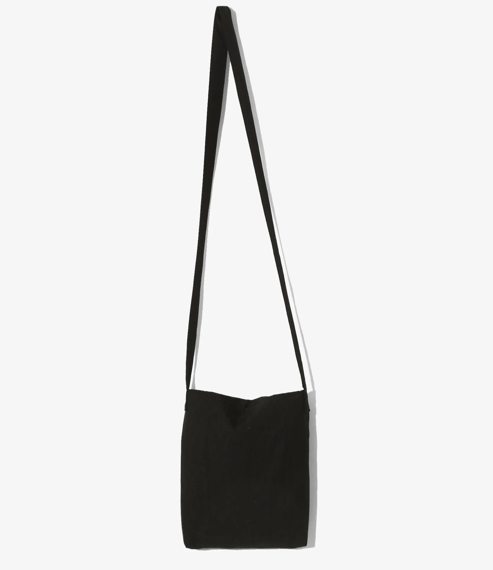 Flapped Bag - Black - C/N Oxford