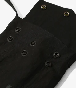 Flapped Bag - Black - C/N Oxford