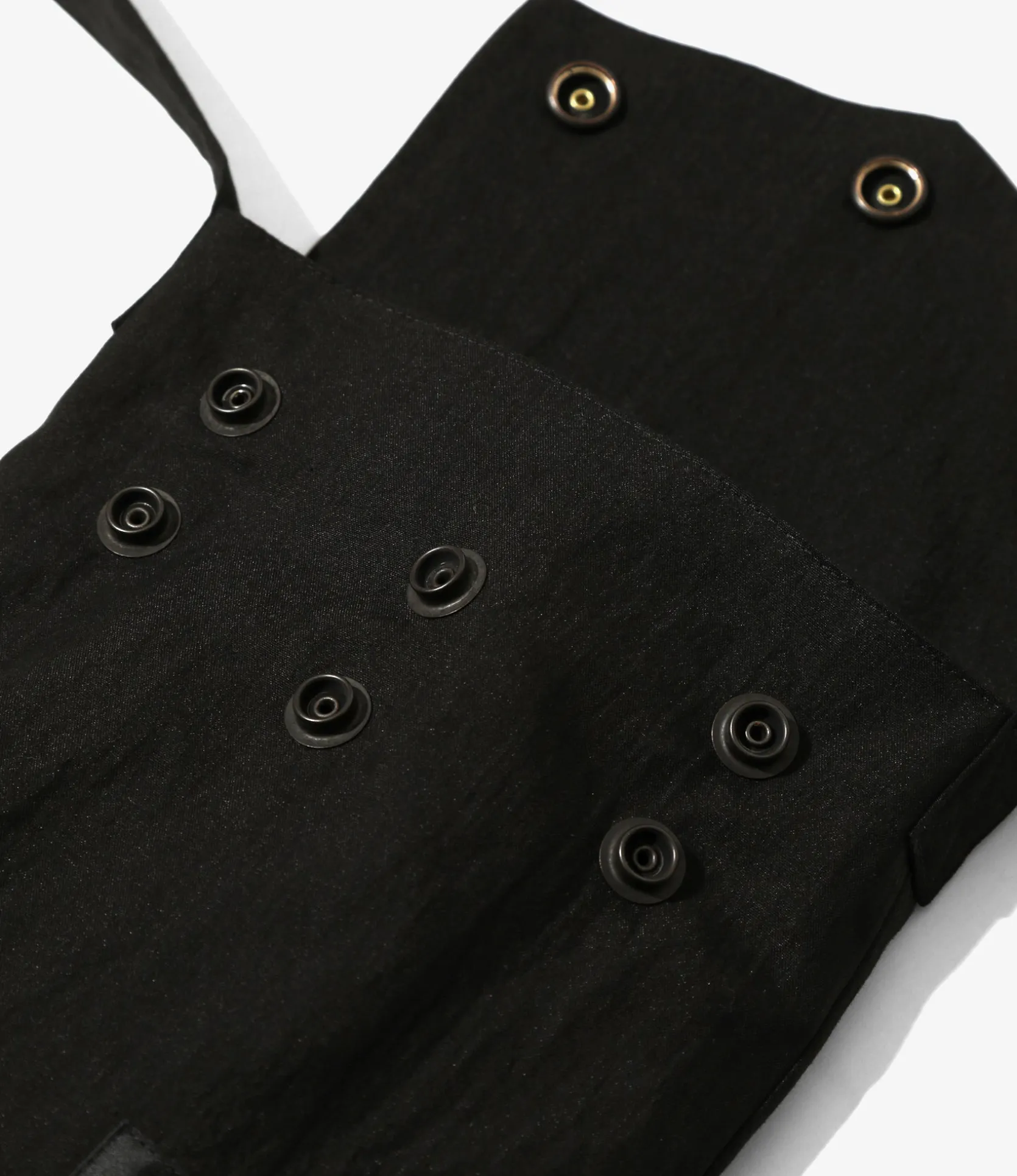 Flapped Bag - Black - C/N Oxford