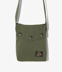 Flapped Bag - Olive - C/N Oxford