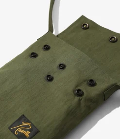 Flapped Bag - Olive - C/N Oxford