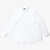 Flared Shirt - White 100's 2Ply Broadcloth