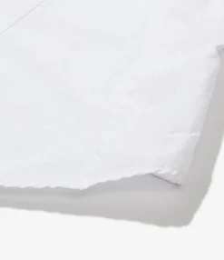 Flared Shirt - White 100's 2Ply Broadcloth