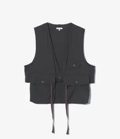 Fowl Vest - Charcoal Tropical Wool