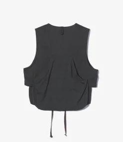 Fowl Vest - Charcoal Tropical Wool
