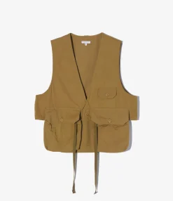 Fowl Vest - Dk. Khaki Cotton Crosgrain
