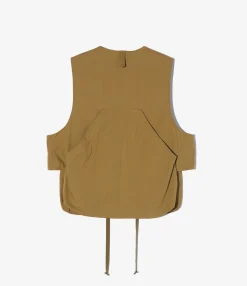 Fowl Vest - Dk. Khaki Cotton Crosgrain