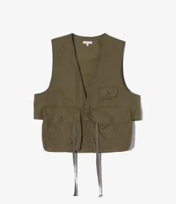 Fowl Vest - Olive Coated Cotton Cloth