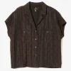 French Sleeve Cowboy Blouse - Bordeaux - Bright Foulard