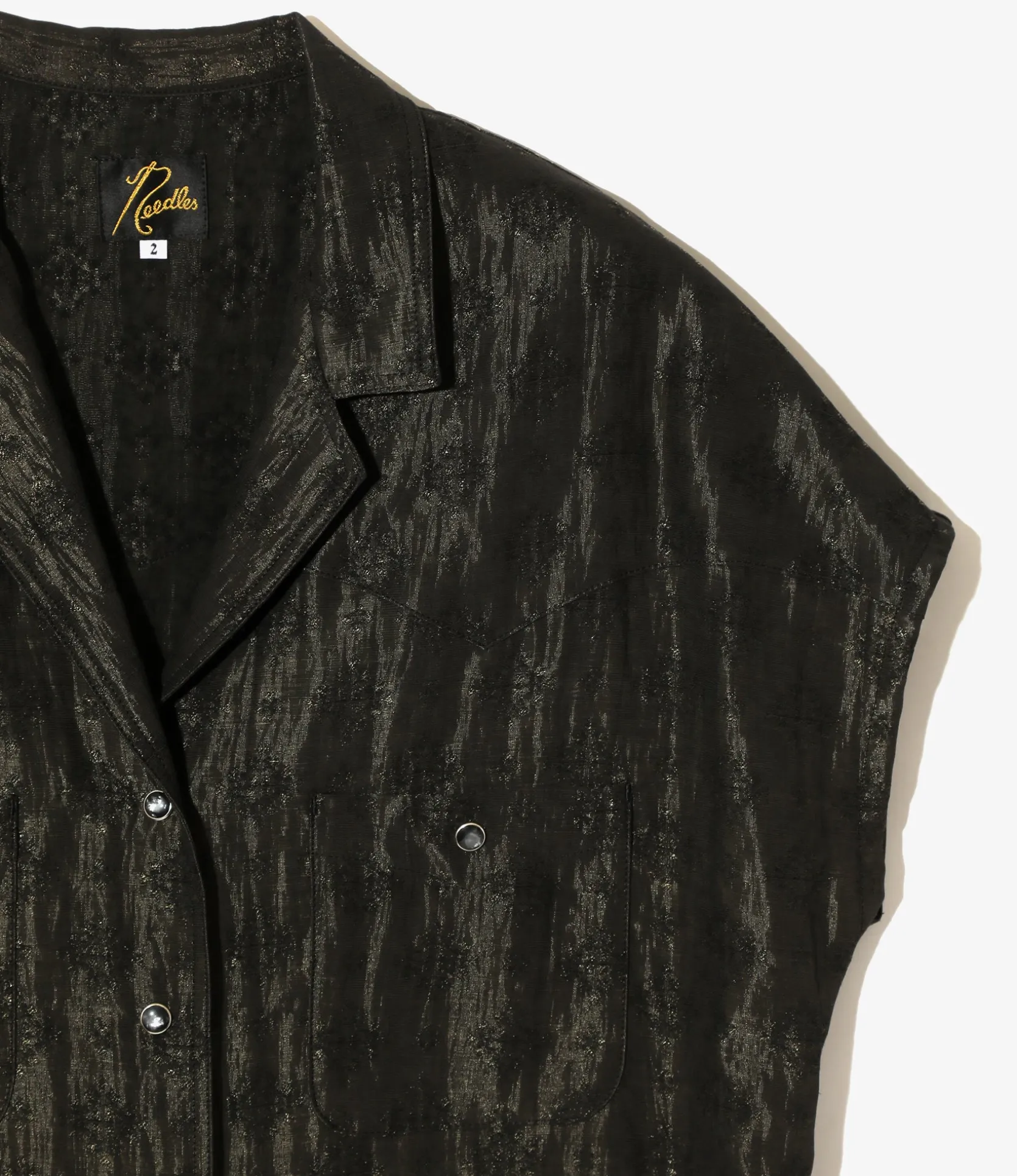 French Sleeve Cowboy Blouse - Black - Bright Foulard