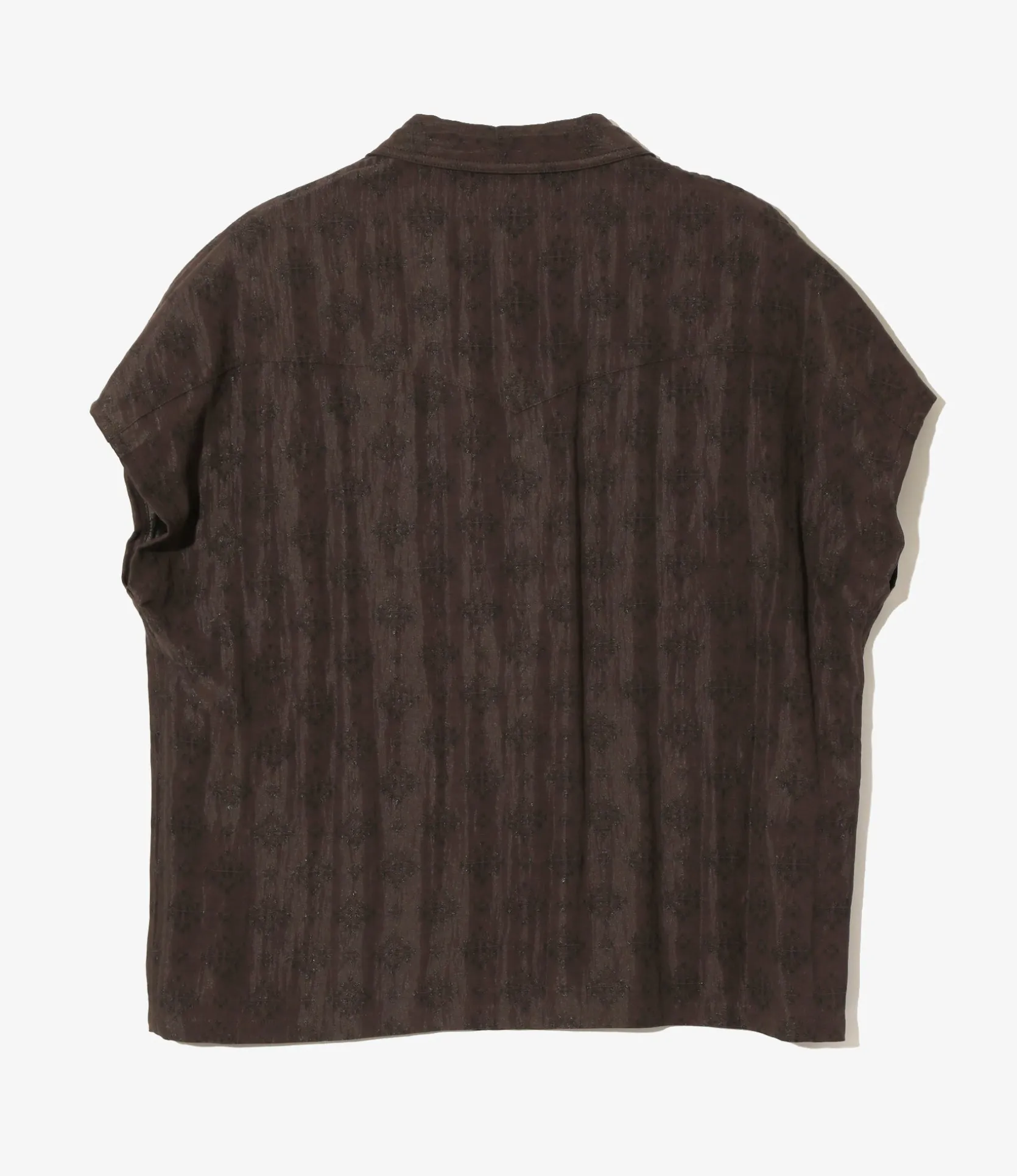 French Sleeve Cowboy Blouse - Bordeaux - Bright Foulard