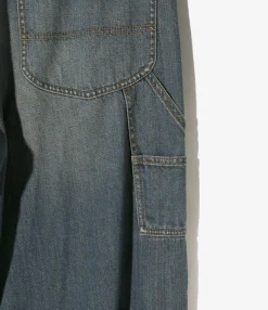 Frill Painter Pants - Indigo - Denim