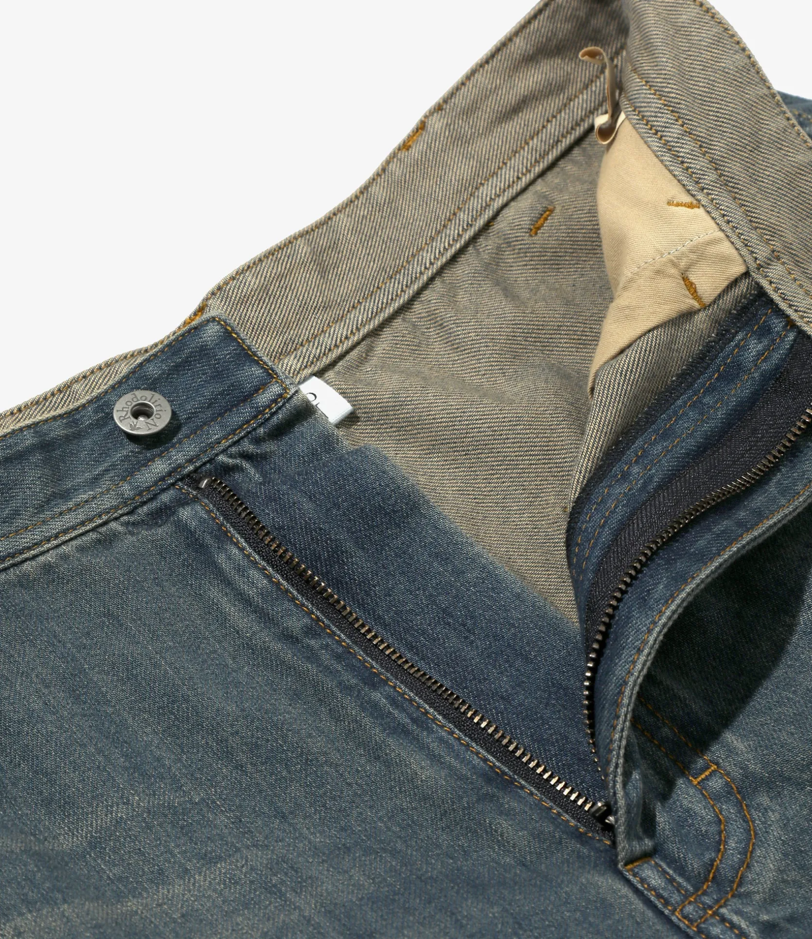 Frill Painter Pants - Indigo - Denim