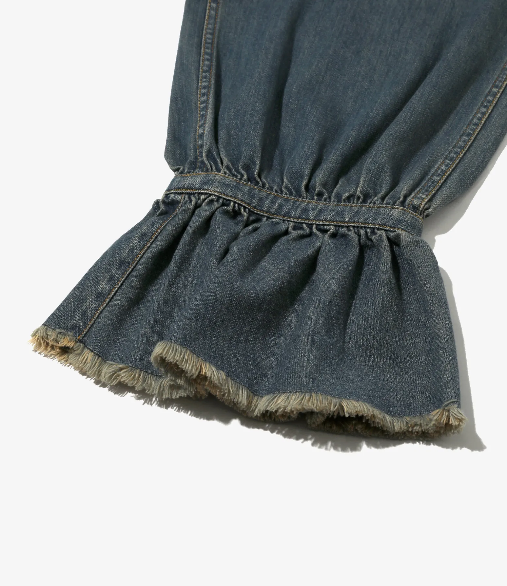 Frill Painter Pants - Indigo - Denim