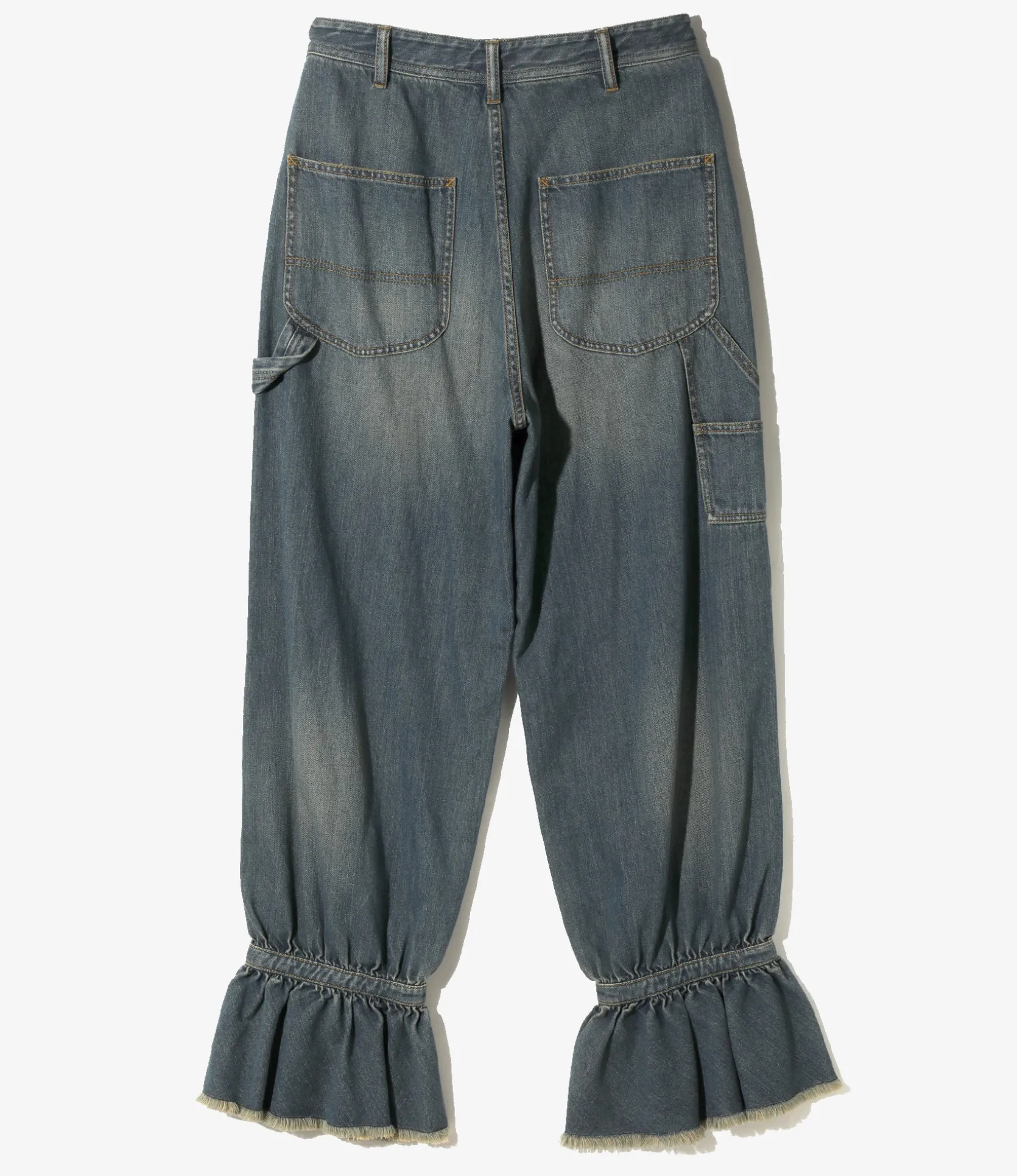 Frill Painter Pants - Indigo - Denim