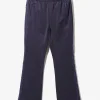 Fringe Boot-Cut Track Pant - Eggplant - PE/TA Bright Jersey