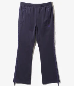 Fringe Boot-Cut Track Pant - Eggplant - PE/TA Bright Jersey