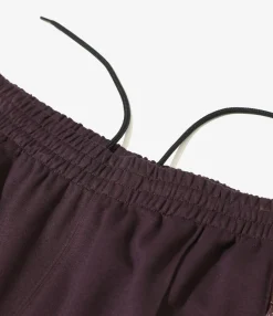 Fringe Boot-Cut Track Pant - Purple - Rayon Jersey