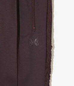 Fringe Boot-Cut Track Pant - Purple - Rayon Jersey