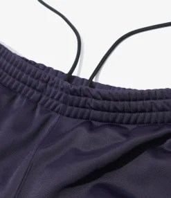 Fringe Boot-Cut Track Pant - Eggplant - PE/TA Bright Jersey