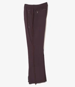Fringe Boot-Cut Track Pant - Purple - Rayon Jersey