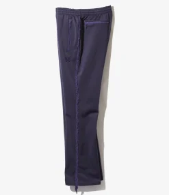 Fringe Boot-Cut Track Pant - Eggplant - PE/TA Bright Jersey