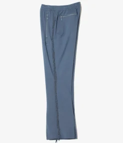 Fringe Boot-Cut Track Pant - Slate Blue - Rayon Jersey